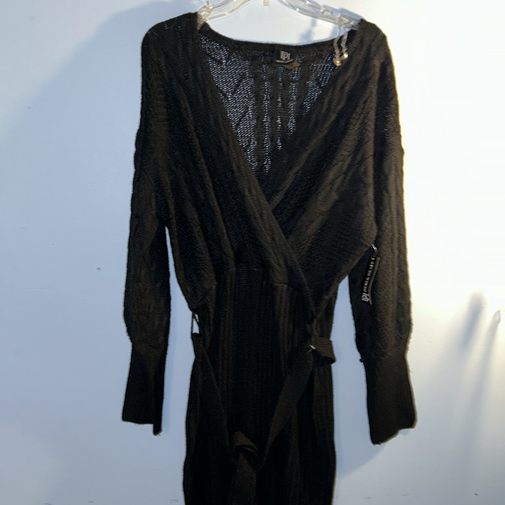 NWT Derek Heart Black Knit Bodycon Sweater Dress plus size 2x - Picture 2 of 9